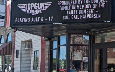 The Lundell Family Honors the Chocolate Pilot at King Theater, Ida Grove, Iowa